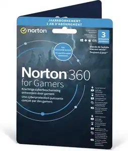 Bol.com NortonLifeLock Norton 360 for Gamers Nederlands, Frans Basislicentie 1 licentie(s) 1 jaar aanbieding
