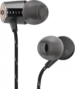 Bol.com House of Marley Uplift 2 bedrade oordopjes - inear koptelefoon met microfoon - duurzaamheid - zwart aanbieding