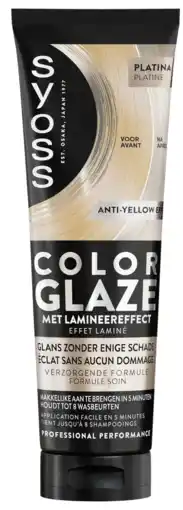 De Online Drogist Syoss Color Glaze Platina 130ML aanbieding