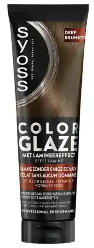 De Online Drogist Syoss Color Glaze Deep Brunette 130ML aanbieding