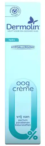 De Online Drogist Dermolin Hydra Hypoallergenic Oogcrème 450ML aanbieding