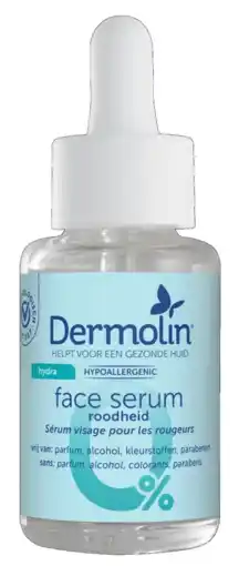 De Online Drogist Dermolin Hydra Hypoallergenic Face Serum Roodheid 180ML aanbieding