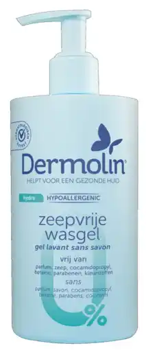 De Online Drogist Dermolin Hydra Hypoallergenic Zeepvrije Wasgel 90ML aanbieding