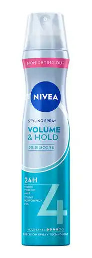 De Online Drogist Nivea Volume & Hold Styling Spray 250ML aanbieding
