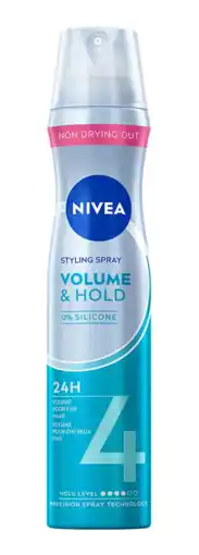 De Online Drogist Nivea Volume & Hold Styling Spray 250ML aanbieding