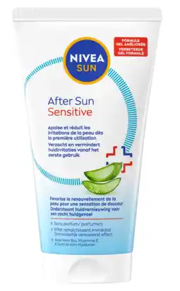De Online Drogist Nivea Sun After Sun Sensitive Gel 150ML aanbieding