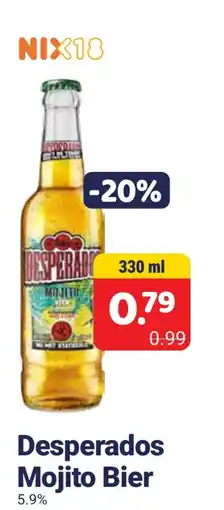 Die 2 Brüder Desperados Mojito Bier aanbieding