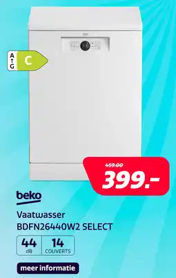 Electroworld Beko BDFN26440W2 SELECT aanbieding