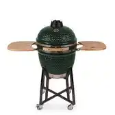Bol.com Patton Kamado Grill Houtskoolbarbecue - 21 - Grilloppervlak Ø 47 cm - Met Smart Thermometer - Groen aanbieding
