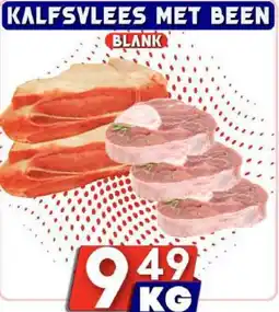 Özbaktat Supermarkt Kalfsvlees met been aanbieding
