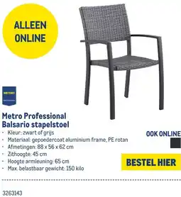 Makro Metro Professional Balsario stapelstoel aanbieding