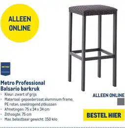 Makro Metro Professional Balsario barkruk aanbieding