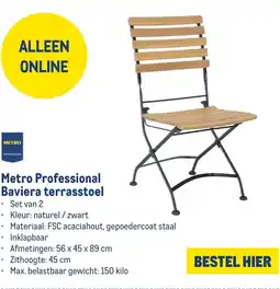Makro Metro Professional Baviera terrasstoel aanbieding