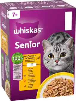 Intratuin Whiskas kattenvoer in gelei senior gevogelte 85 g 12 stuks aanbieding