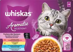 Intratuin Whiskas kattenvoer in saus Aromatic Selection adult vis en vlees 85 g 12 stuks aanbieding
