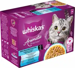 Intratuin Whiskas kattenvoer in saus Aromatic Selection adult vis 85 g 12 stuks aanbieding