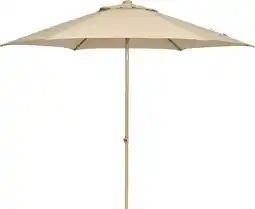 Intratuin Intratuin parasol Bora beige 50+UV D 296 cm aanbieding