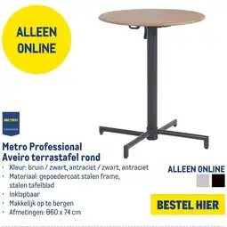 Makro Metro Professional Aveiro terrastafel rond aanbieding