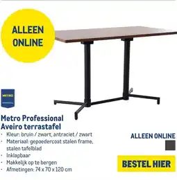 Makro Metro Professional Aveiro terrastafel aanbieding
