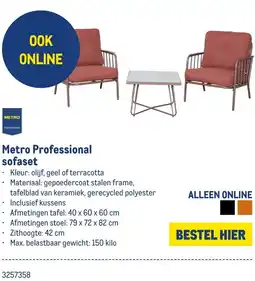 Makro Metro Professional sofaset aanbieding