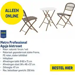 Makro Metro Professional Agujo bistroset aanbieding