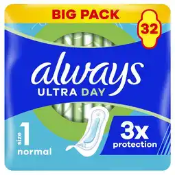 Etos Always Maandverband Ultra Day Normal Big Pack 32 stuks aanbieding