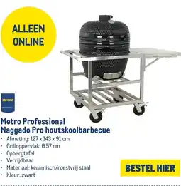 Makro Metro Professional Naggado Pro houtskoolbarbecue aanbieding