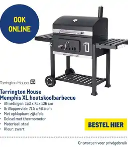 Makro Tarrington House Memphis XL houtskoolbarbecue aanbieding