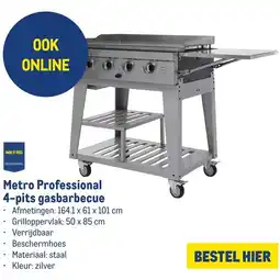 Makro Metro Professional 4-pits gasbarbecue aanbieding