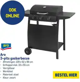 Makro Aro 3-pits gasbarbecue aanbieding