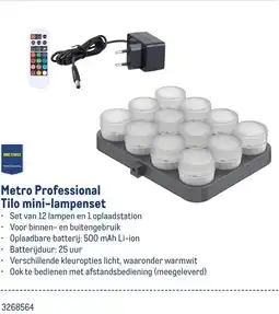 Makro Metro Professional Tilo mini-lampenset aanbieding