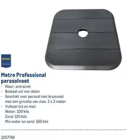 Makro Metro Professional parasolvoet aanbieding