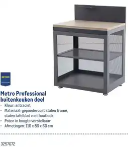 Makro Metro Professional buitenkeuken deel aanbieding