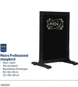 Makro Metro Professional stoepbord aanbieding