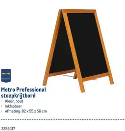 Makro Metro Professional stoepkrijtbord aanbieding
