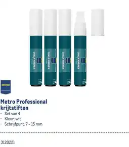 Makro Metro Professional krijtstiften aanbieding