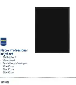 Makro Metro Professional krijtbord aanbieding