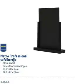 Makro Metro Professional tafelbordje aanbieding