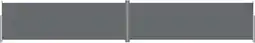 Bol.com vidaXL - Windscherm - uittrekbaar - 200x1200 - cm - antracietkleurig aanbieding