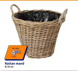 Action Rattan mand aanbieding