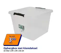 Action Opbergbox met klemdeksel aanbieding