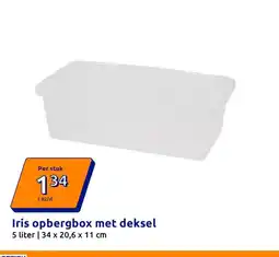 Action Iris opbergbox met deksel aanbieding