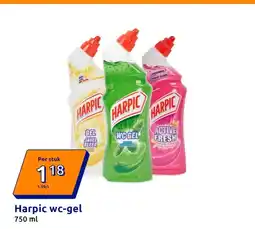 Action Harpic wc-gel aanbieding