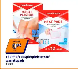 Action Thermofect spierpleisters of warmtepads aanbieding