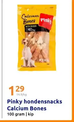 Action Pinky hondensnacks Calcium Bones aanbieding