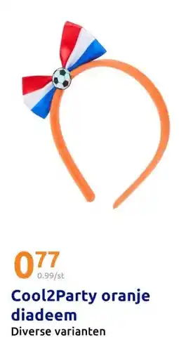 Action Cool2Party oranje diadeem aanbieding