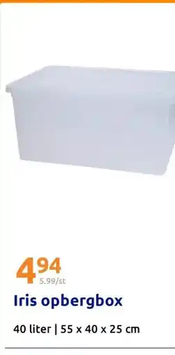 Action Iris opbergbox aanbieding