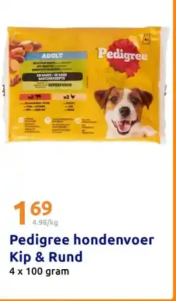 Action Pedigree hondenvoer Kip & Rund aanbieding