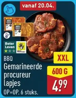 ALDI BBQ Gemarineerde procureur lapjes aanbieding