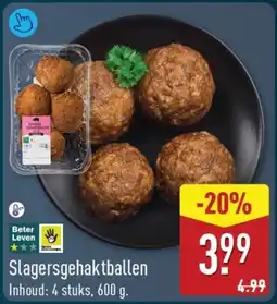 ALDI Slagersgehaktballen aanbieding
